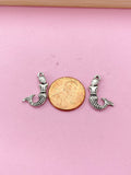 Silver Mermaid Charm Bracelet, Best Christmas Gift for Daughter, N5695A