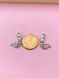 Silver Mermaid Charm Bracelet, Best Christmas Gift for Best Friends, N5695C