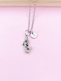 Silver Mermaid Charm Necklace, Best Christmas Gift for Girl, N5697A