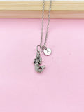 Silver Mermaid Charm Necklace, Best Christmas Gift for Girl, N5697A