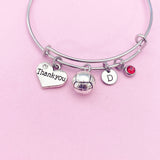 Thank you Bracelet, Water Polo Volleyball Heart Charm, Coach Gifts, N115A