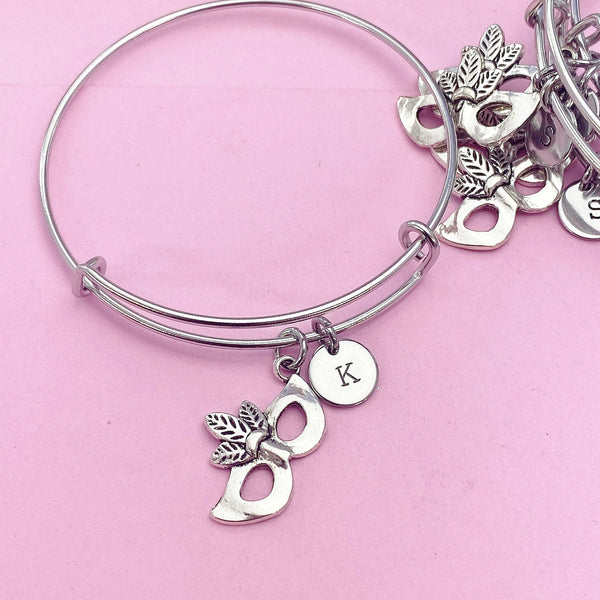Silver Masquerade Mardi Gras Bracelet, N281