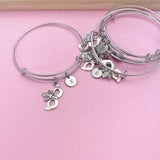 Silver Masquerade Mardi Gras Bracelet, N281