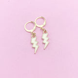 Gold Lightning Earrings, N3253