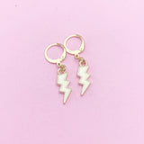 Gold Lightning Earrings, N3253