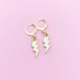 Gold Lightning Earrings, N3253