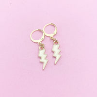 Gold Lightning Earrings, N3253