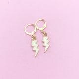 Gold Lightning Earrings, N3253