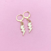 Gold Lightning Earrings, N3253