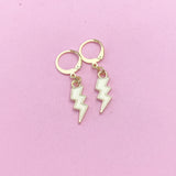 Gold Lightning Earrings, N3253