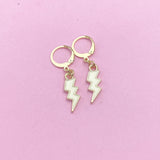 Gold Lightning Earrings, N3253