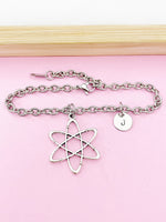 Silver Atom Charm Bracelet, N1499A