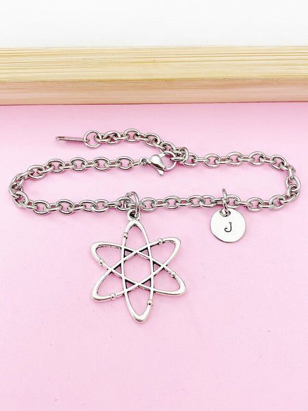 Silver Atom Charm Bracelet, N1499A