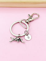 Silver Grasshopper Charm Keychain, Grasshopper Charm, Animal Insect Charm, Bug Charm, Personalized Gifts, Best Friend Gifts, N309A