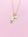 Japanese Dango Necklace, Japanese Dango Charm, Japanese Dango Jewelry Gift, Personalized Initial Gift, N4433