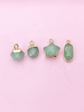 Green Aventurine Necklace, Natural Gemstone Jewelry N4261