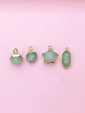Green Aventurine Necklace, Natural Gemstone Jewelry N4261