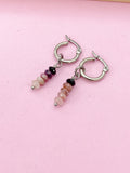 Gold Silver or Rose Gold Natural Tourmaline Earrings Gemstone Jewelry AN3977