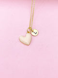 Best Valentine's Day Gifts, Sweet Gifts, Pink Heart Necklace, Personalized Birthday Gift, N4319