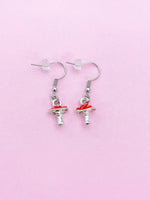 Silver Mushroom Earrings, N3354