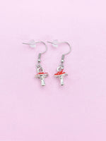 Silver Mushroom Earrings, N3354