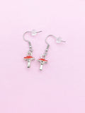 Silver Mushroom Earrings, N3354