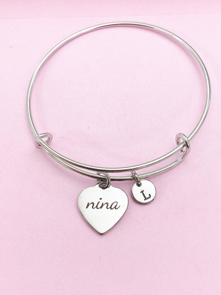 Nina Stainless Steel Bracelet, Personalized Gift, N4193A