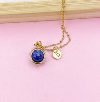 Lapis Lazuli Necklace, Natural Gemstone Jewelry, Personalized Gift, N4609