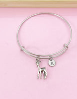 Silver Fawn Deer Charm Bracelet, N5685