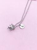 Silver Crown Necklace, N5597A