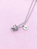 Silver Crown Necklace, N5597A