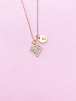 Rose Gold Diamond Charm Necklace, N5687