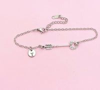 Arrow Bracelet, Guardian Angel Wing Bracelet,, Arrow Wing Heart Charm, Personalized Gift, N1273