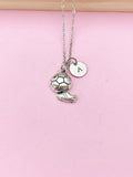 Silver Soccer Cleat Shoe Charm Necklace, Girl Soccer Team Gift, N780