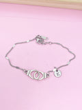 Bronze Gold or Silver Freedom Handcuff Bracelet, N1483E