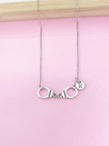 Silver Handcuff Necklace, N1483BC