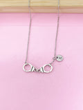 Silver Handcuff Necklace, N1483BC