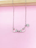 Silver Handcuff Necklace, N1483BC