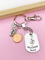 Alto Saxophone Keychain, Sax, Personalized Customized Jewelry, D339