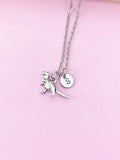 Silver Dinosaur Charm Necklace, N1915A