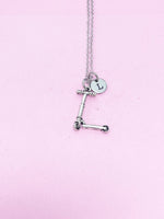 Silver Scooter Charm Necklace, N1789A