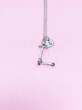 Silver Scooter Charm Necklace, N1789A