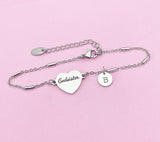 Silver Godsister Gifts, Gold Godsister Bracelet, Heart, Godsister Jewelry, Mother's Day Gift, Godsister Sister Gifts, D455A
