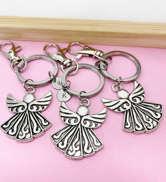 Angel Gift, Guardian Angel Keychain, Good Luck Charm, Memorial, Condolences, New Beginnings Gift, Personalized Gift, Guardian Angel, N3083