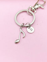 Silver Music Melody Charm Keychain, N4091A
