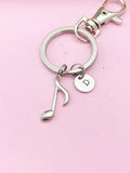 Silver Music Melody Charm Keychain, N4091A