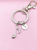 Silver Music Melody Charm Keychain, N4091A