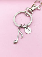 Silver Music Melody Charm Keychain, N4091A