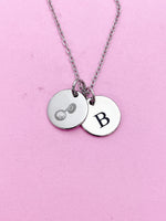 Silver Sousaphone Charm Necklace Music Instrument School Marching Band Gifts Idea Personalized Customized Made to Order D465