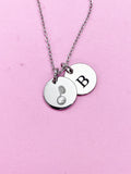 Silver Sousaphone Charm Necklace Music Instrument School Marching Band Gifts Idea Personalized Customized Made to Order D465